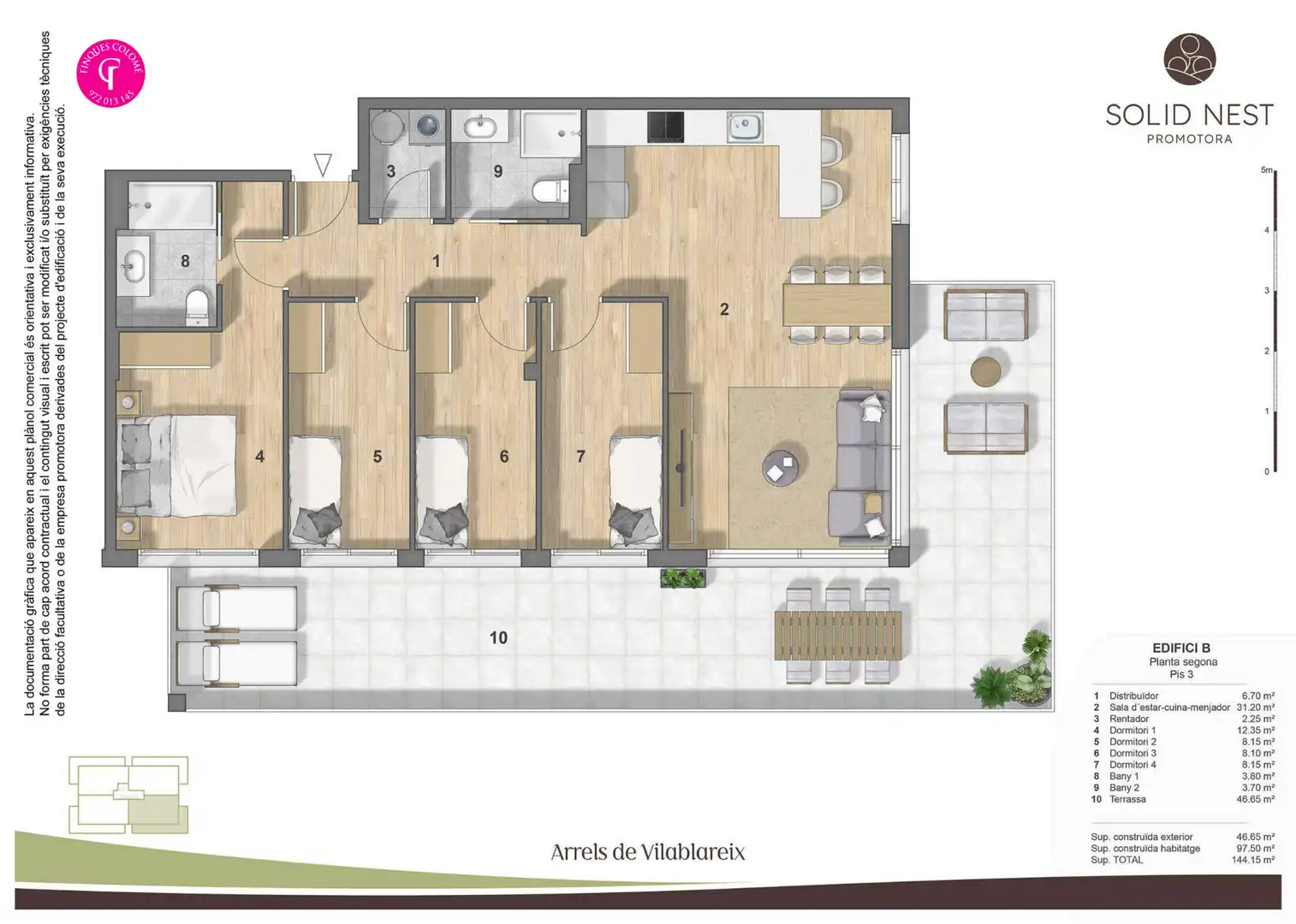 Ático de obra nueva con terraza en venta en Carrer Francesc Macià 13, imagen 3