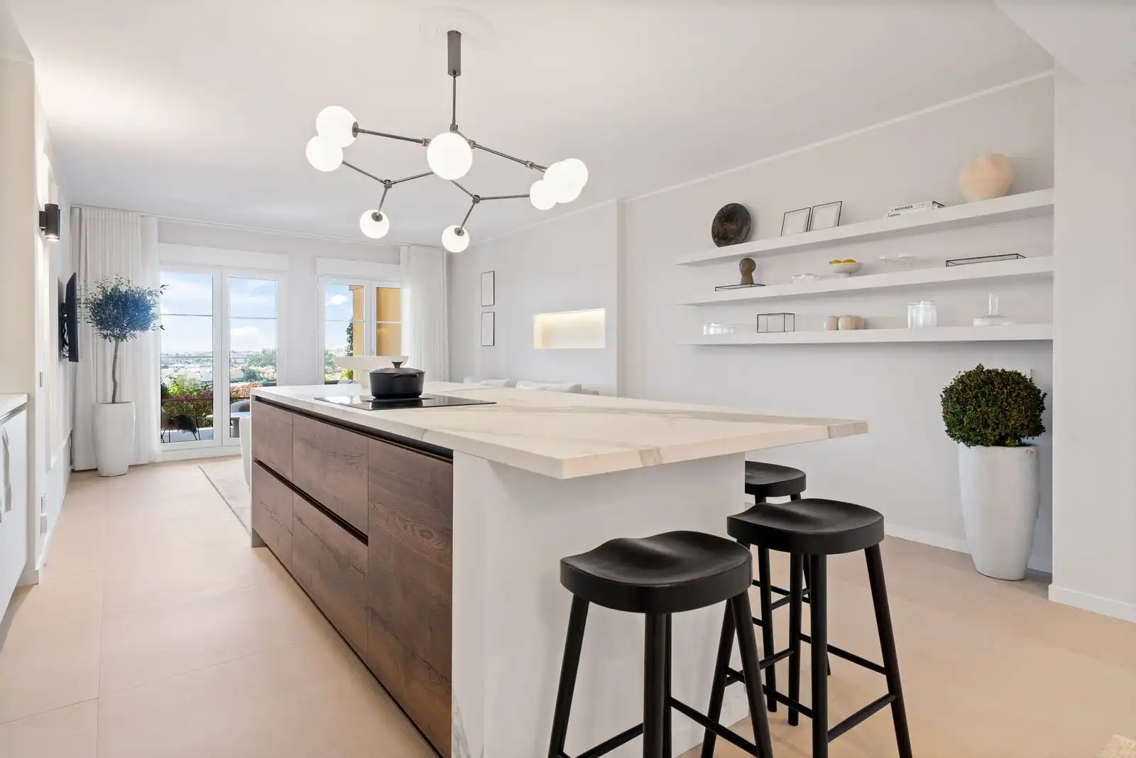 Cocina de Apartamento en venta en Marbella con Terraza, Amueblado y Piscina comunitaria