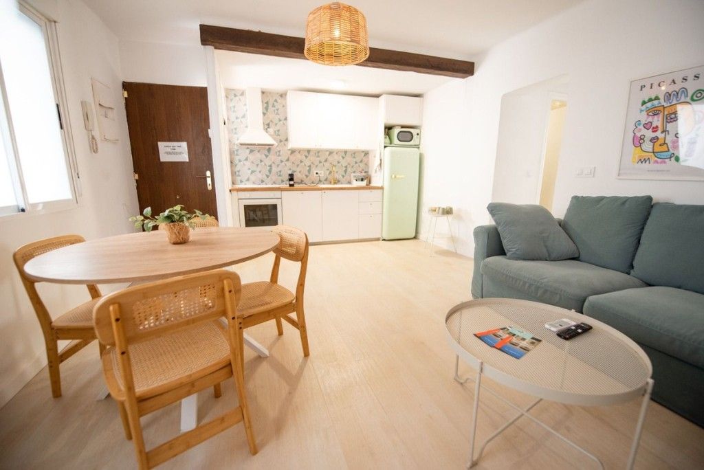 Sala d'estar de Apartament en venda en Málaga Capital amb Aire condicionat i Piscina comunitària