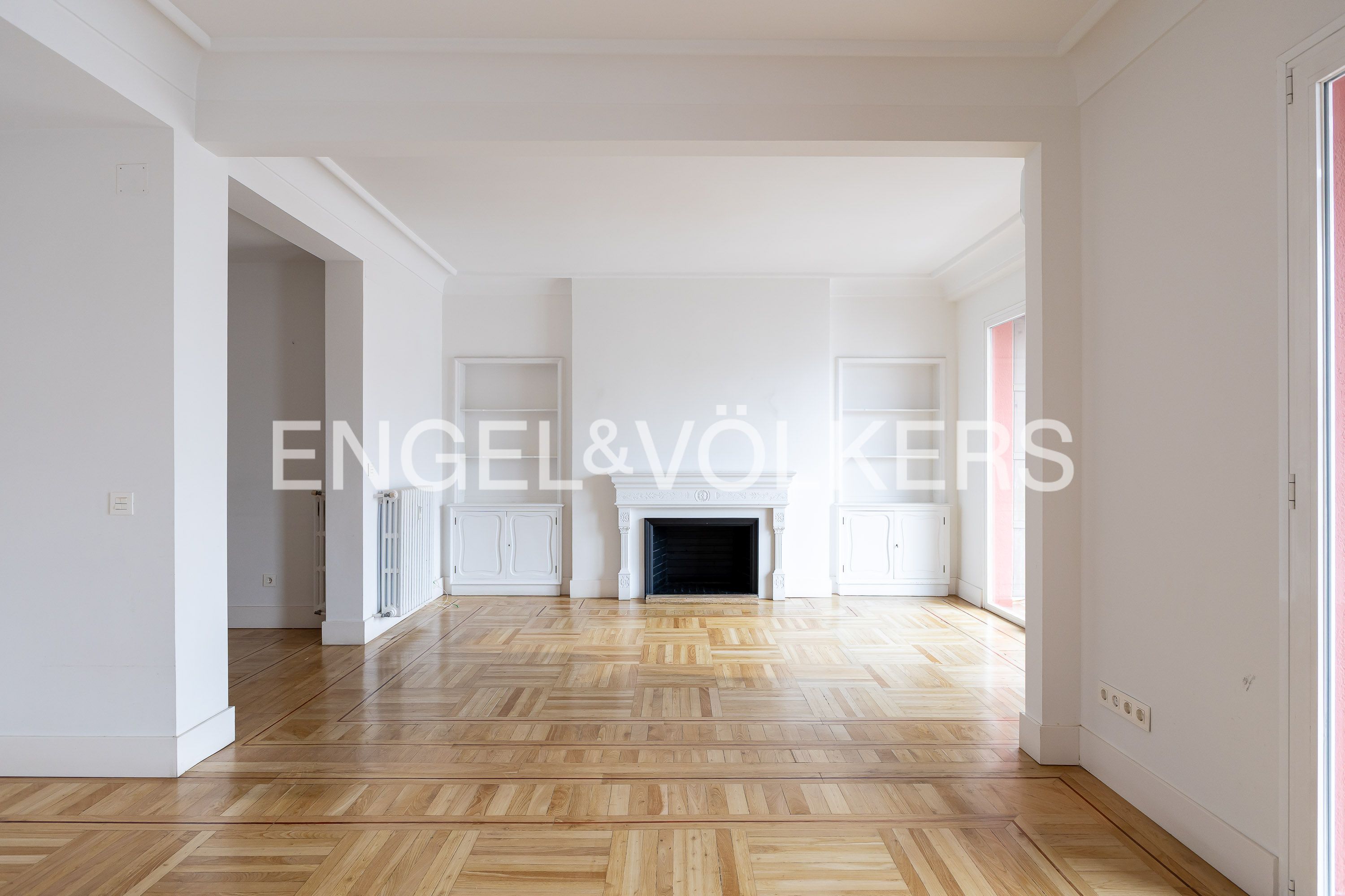 Living room of Apartment to rent in  Madrid Capital  with Air Conditioner, Heating and Terrace