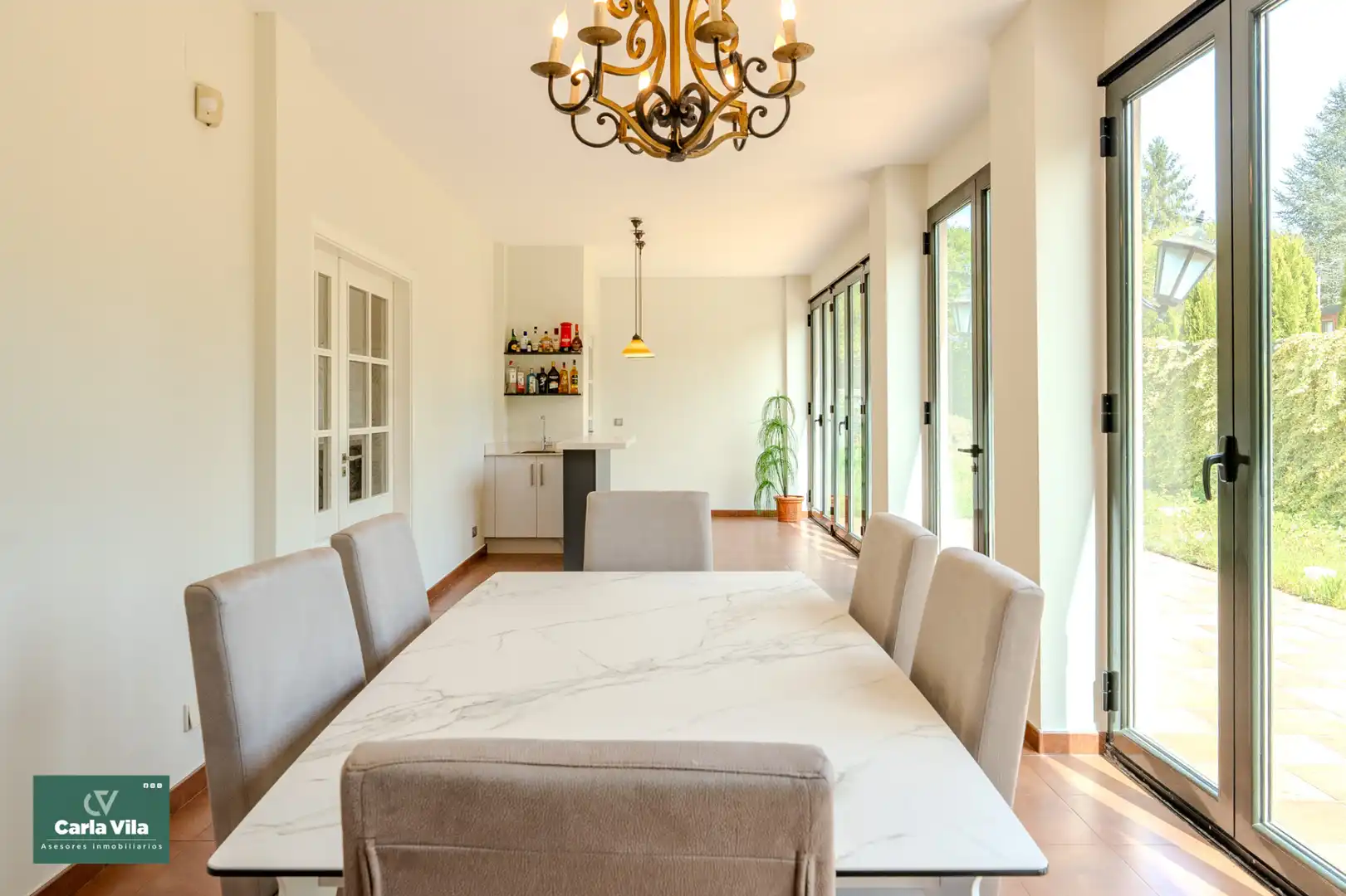 Esszimmer von Haus oder Chalet zum Verkauf in O Corgo   mit Heizung, Privatgarten und Parkett