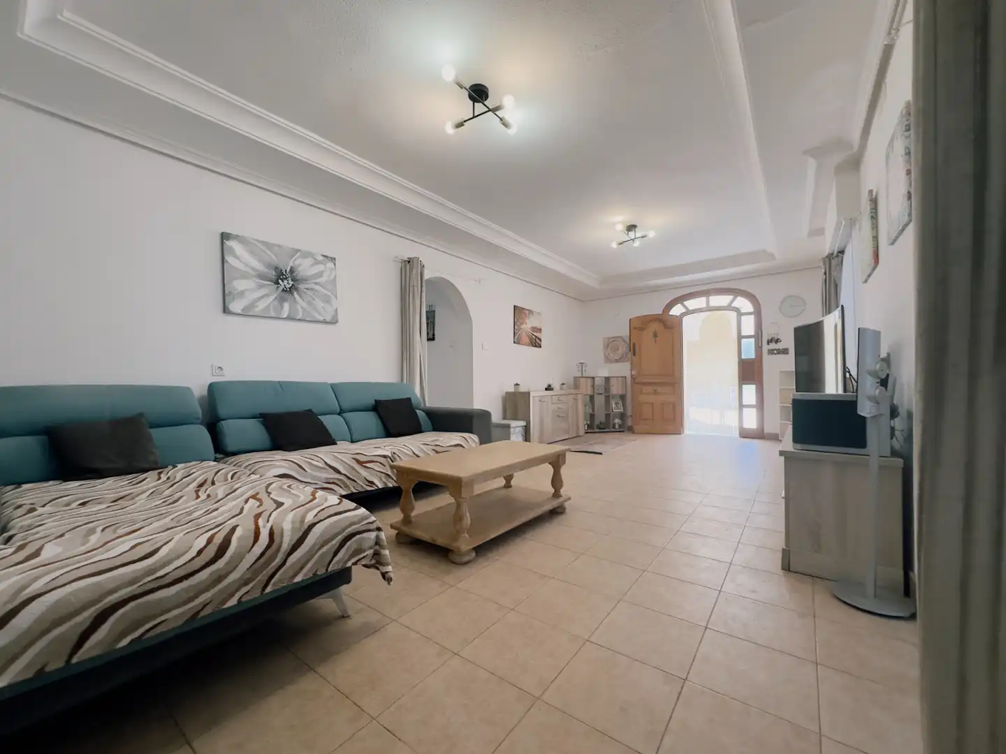 Sala d'estar de Casa o xalet en venda en Aspe amb Aire condicionat, Calefacció i Jardí privat