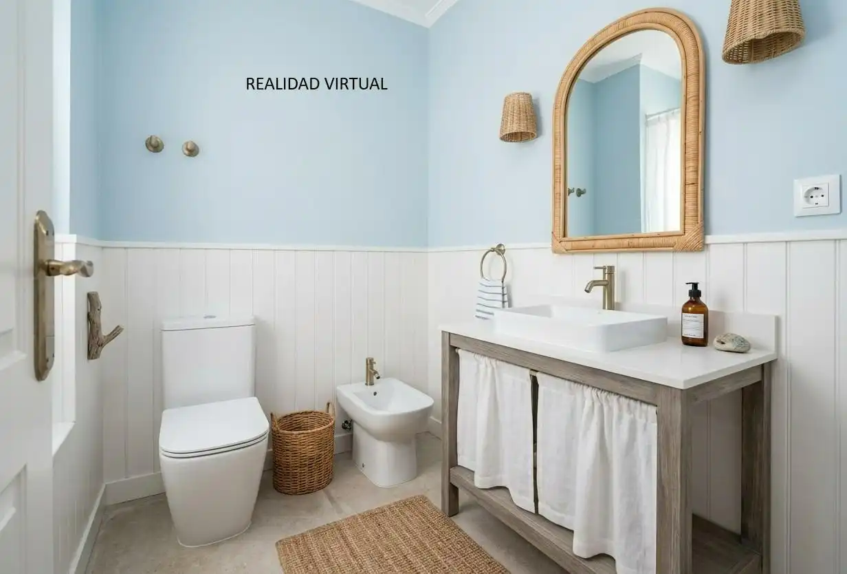 Badezimmer von Einfamilien-Reihenhaus zum Verkauf in Bormujos