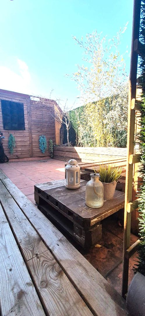 Terrasse von Dachboden zum Verkauf in Santa Coloma de Gramenet mit Klimaanlage, Parkett und Terrasse