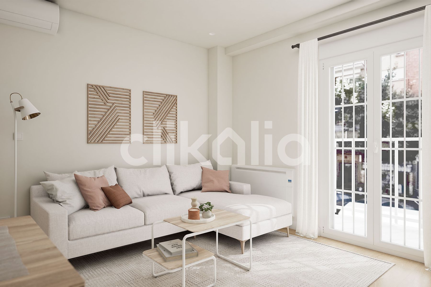 Living room of Flat for sale in  Madrid Capital  with Air Conditioner, Heating and Terrace