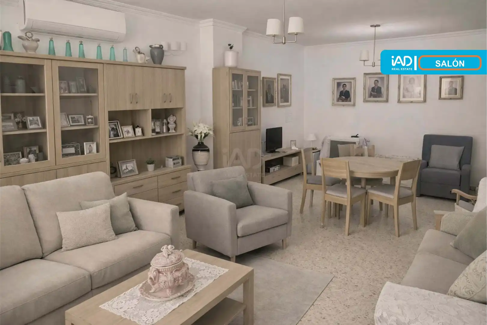 Sala de estar de Casa o chalet en venta en  Sevilla Capital con Aire acondicionado y Terraza