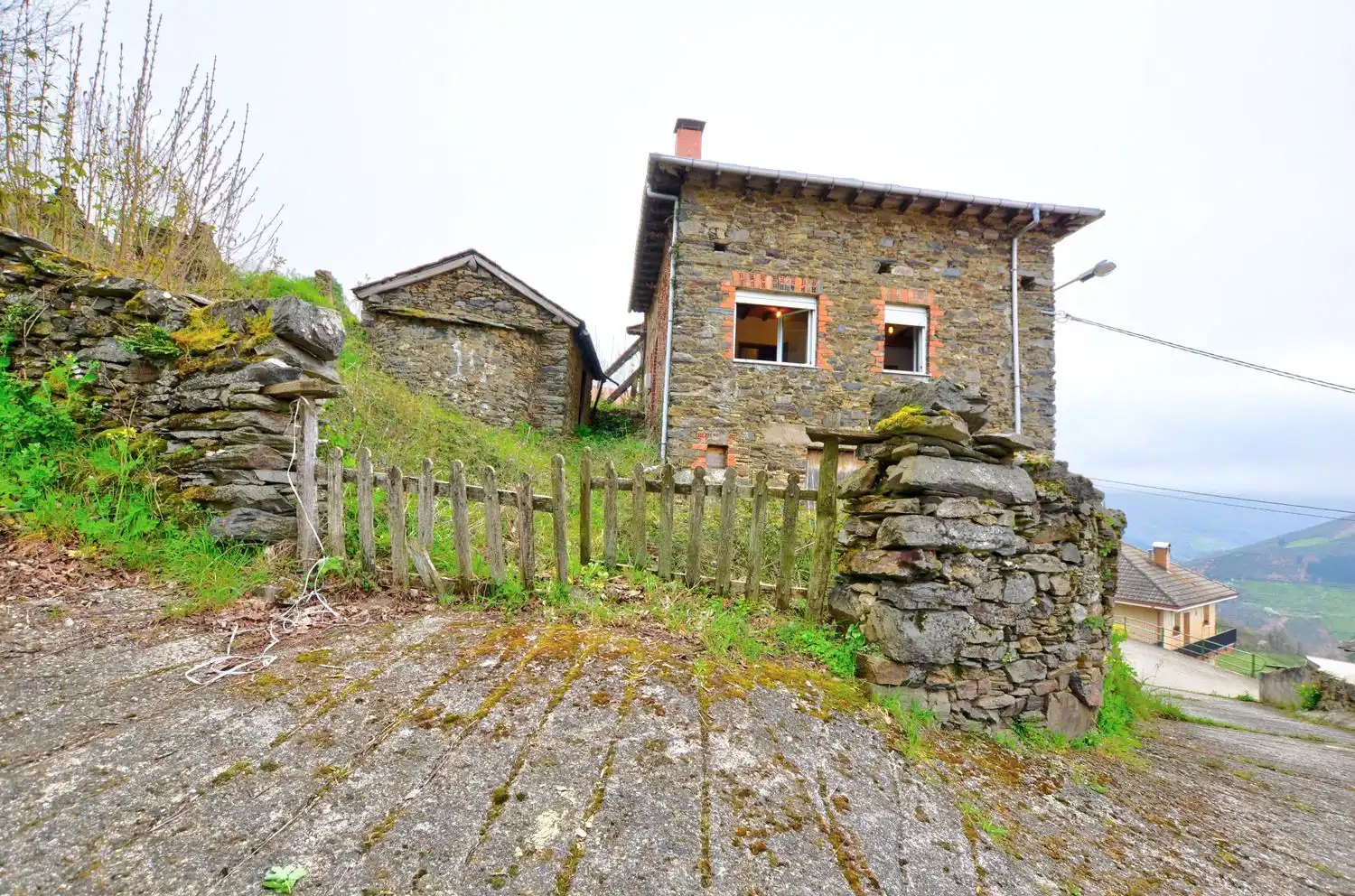 Exterior view of Houses for sale in Cangas del Narcea  with Heating, Storage room and Swimming Pool