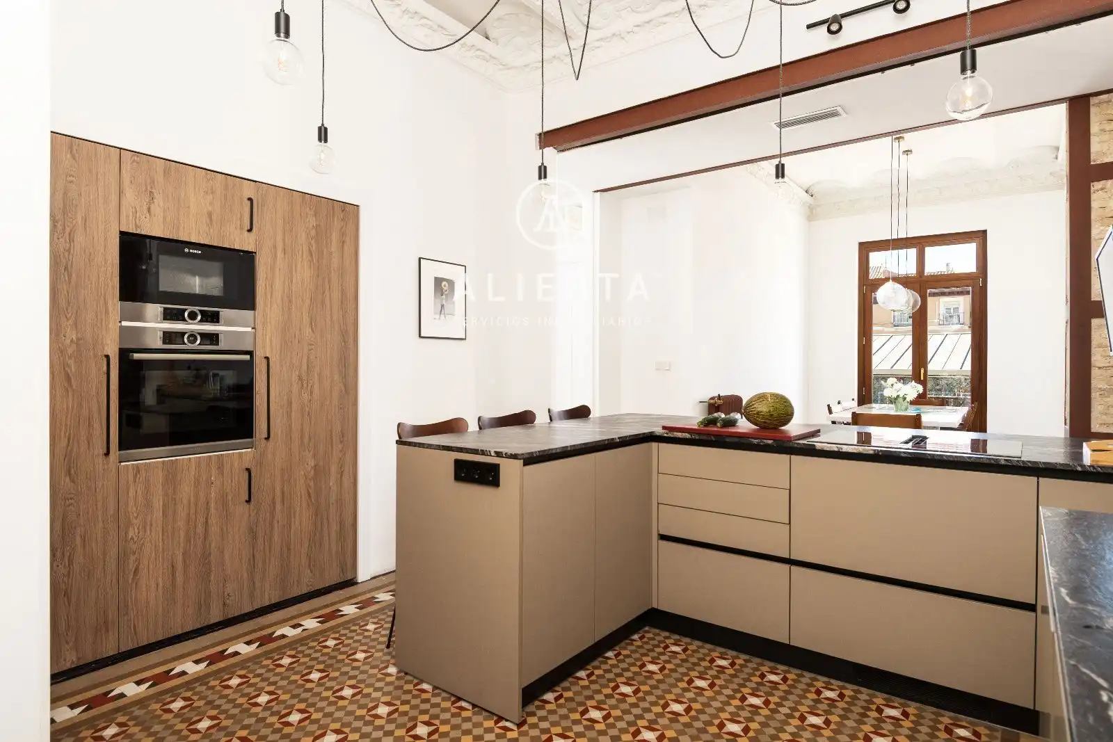 Kitchen of Flat for sale in Zaragoza  with Air Conditioner, Heating and Terrace