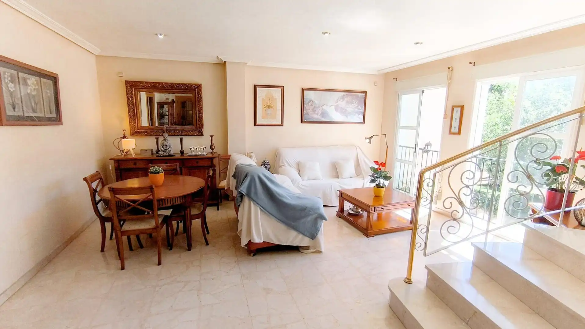 Sala de estar de Casa o chalet en venta en Murcia con Terraza, Piscina y Balcón