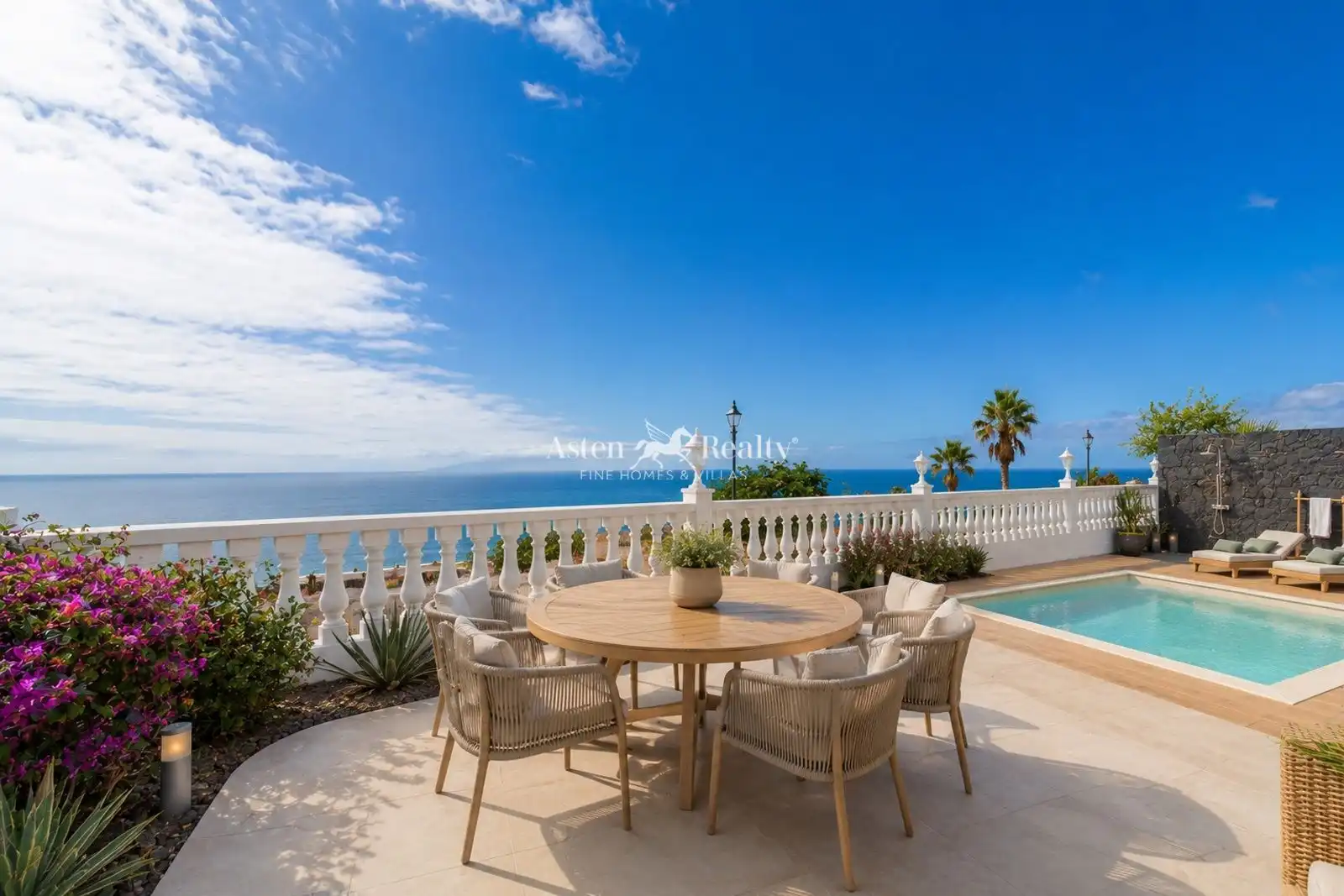 Terraza de Casa o chalet en venta en Santiago del Teide con Terraza, Piscina y Amueblado