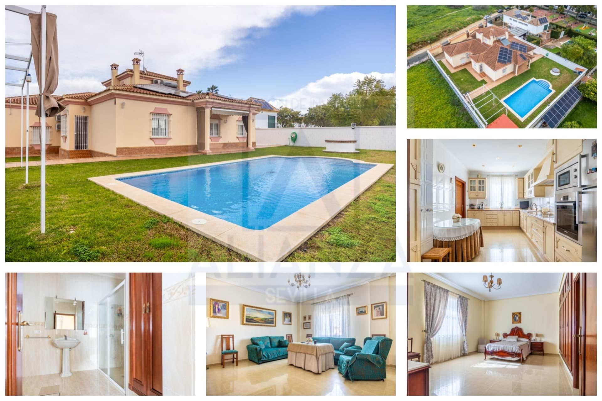 Exterior view of House or chalet for sale in Tomares  with Private garden and Swimming Pool