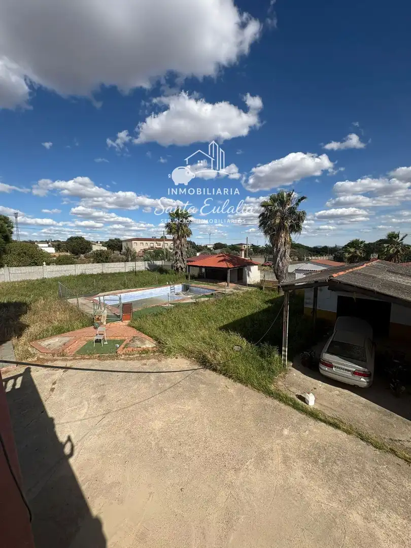 Vista exterior de Casa o chalet en venta en Valverde de Mérida con Aire acondicionado, Calefacción y Parquet
