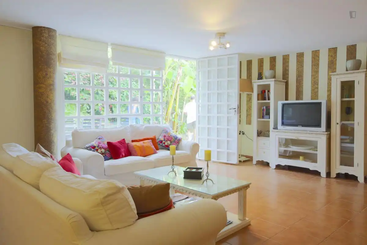 Sala de estar de Estudio de alquiler en Dos Hermanas con Aire acondicionado, Amueblado y Microondas