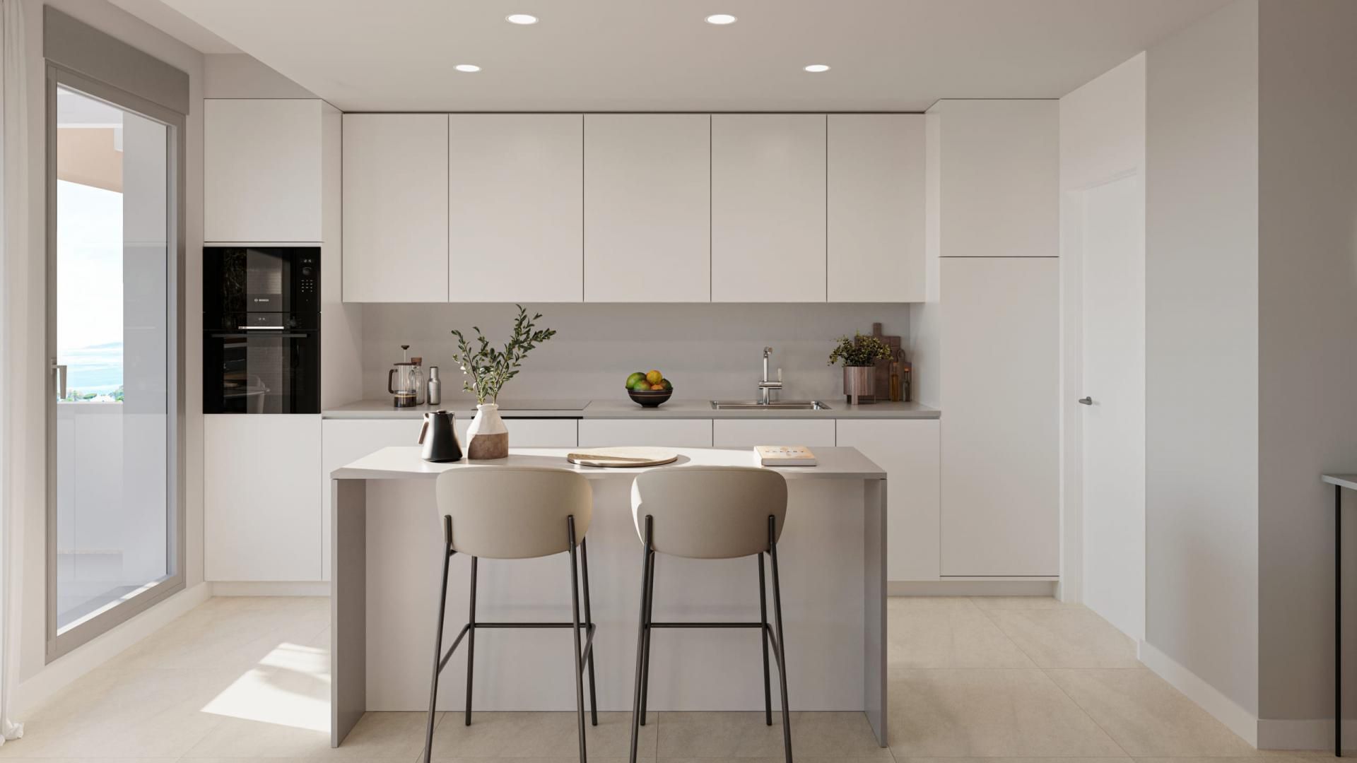 Kitchen of Apartments for sale in Estepona  with Community pool