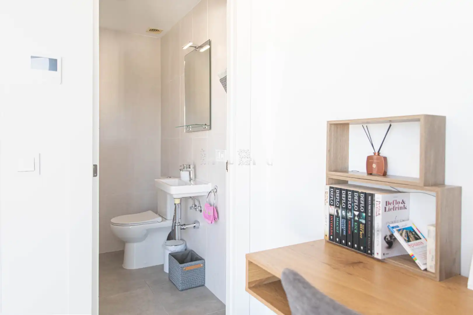 Badezimmer von Haus oder Chalet zum Verkauf in L'Alfàs del Pi mit Klimaanlage, Heizung und Privatgarten