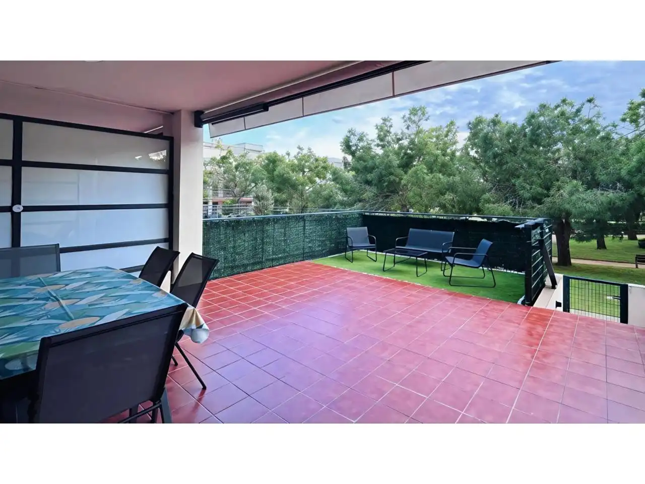 Terrasse von Wohnung zur Miete in San Jorge / Sant Jordi mit Klimaanlage, Heizung und Terrasse