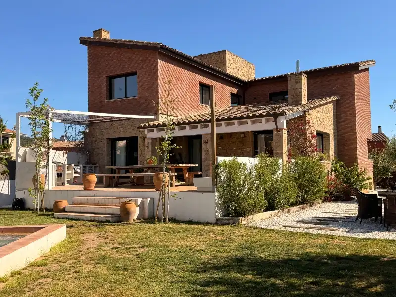 Exterior view of Houses for sale in Vall-llobrega  with Air Conditioner, Heating and Private garden