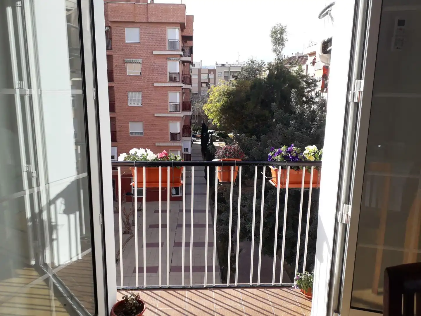 Balcony of Flat for sale in Murcia  with Air Conditioner, Parquet flooring and Storage room
