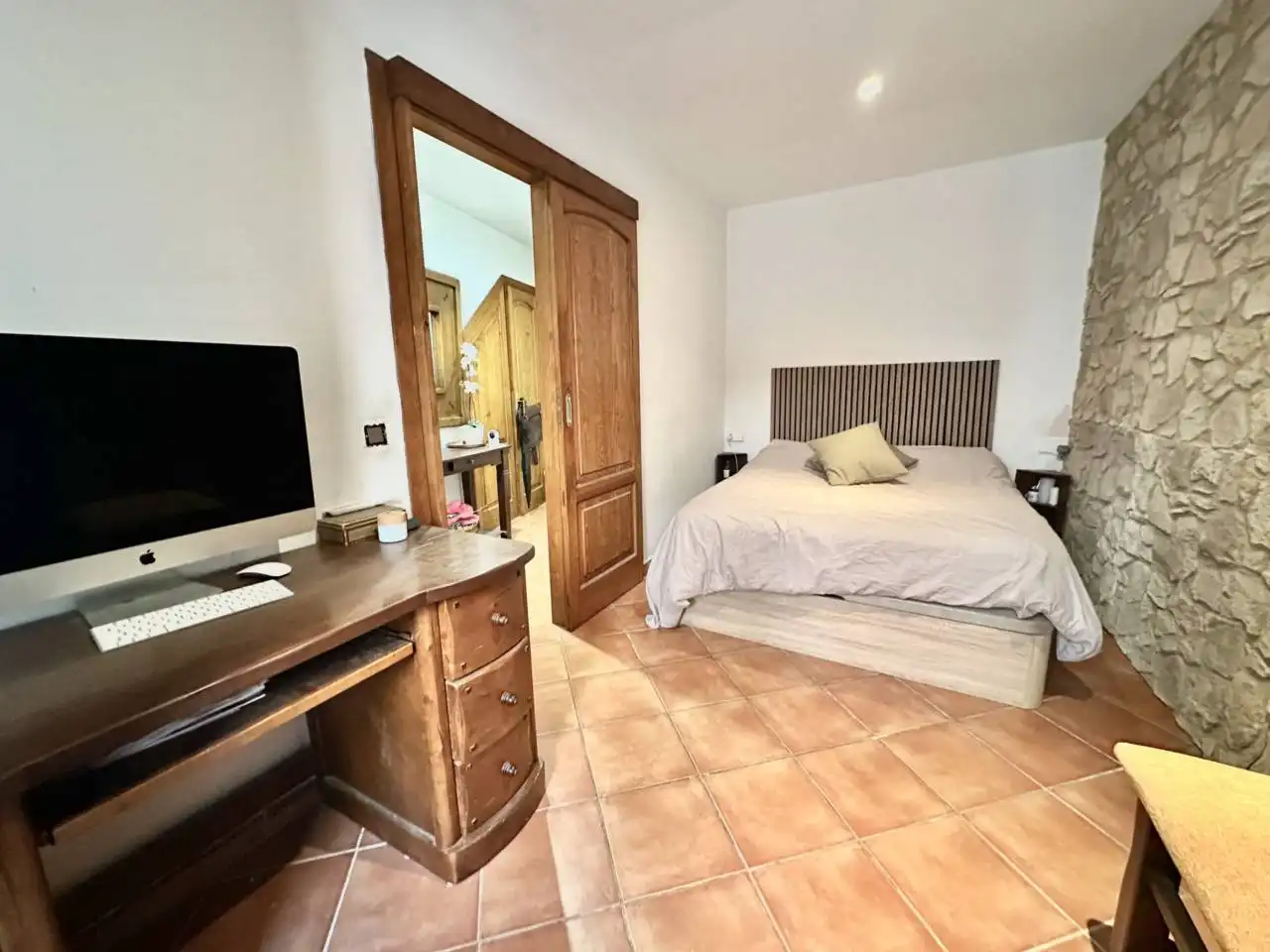 Schlafzimmer von Wohnung zum Verkauf in  Palma de Mallorca mit Klimaanlage, Heizung und Privatgarten