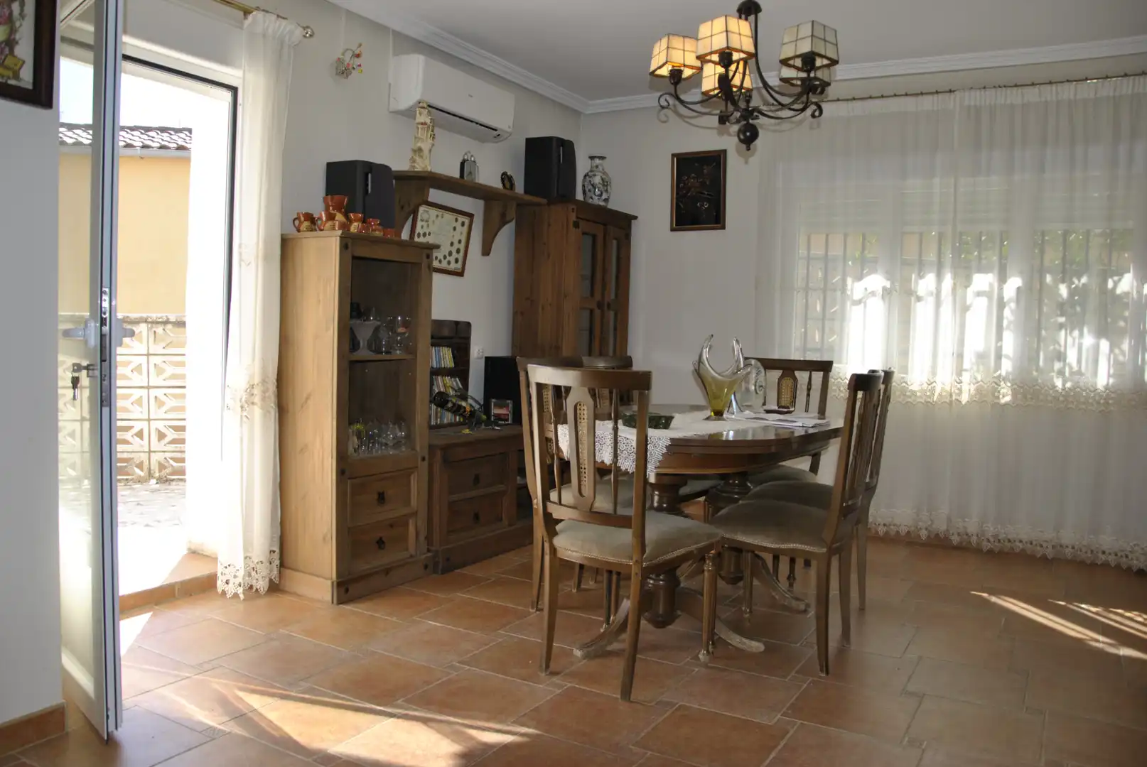 Dining room of Houses for sale in Pozuelo de Zarzón  with Air Conditioner, Heating and Private garden