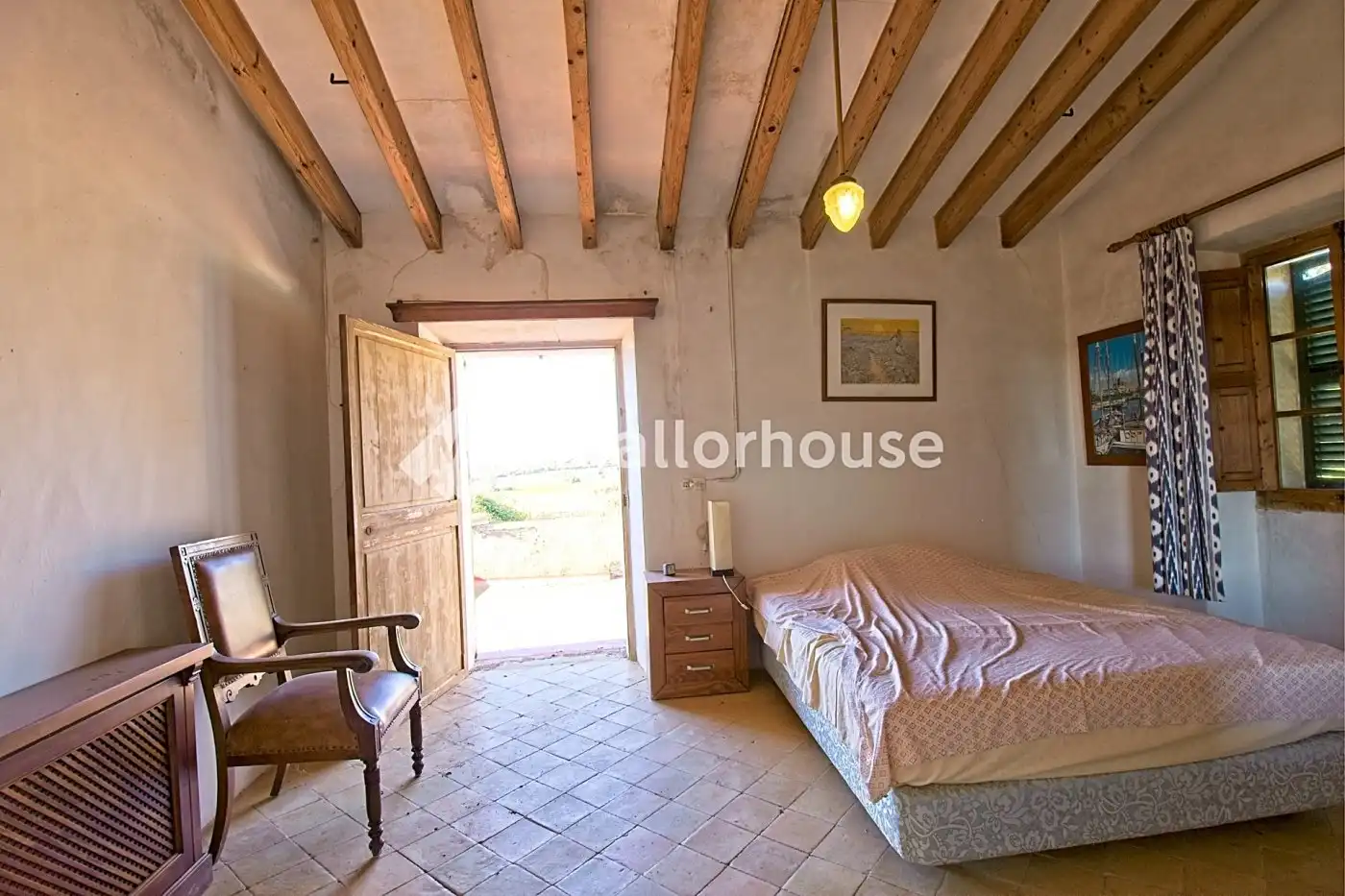 Dormitori de Finca rústica en venda en  Palma de Mallorca amb Jardí privat, Terrassa i Traster