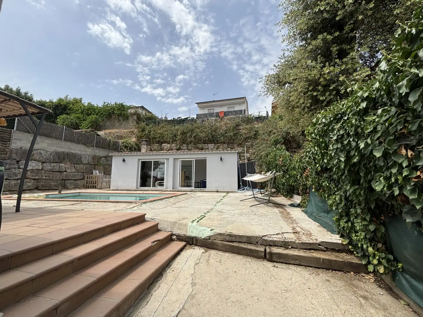 Vista exterior de Casa o xalet en venda en Bigues i Riells del Fai amb Aire condicionat, Calefacció i Jardí privat