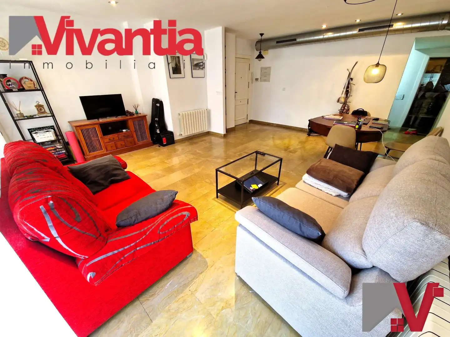 Living room of Flat for sale in Lorca  with Air Conditioner, Heating and Furnished