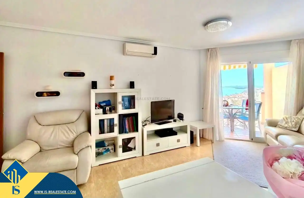 Sala d'estar de Àtic de lloguer en Orihuela amb Aire condicionat, Terrassa i Moblat