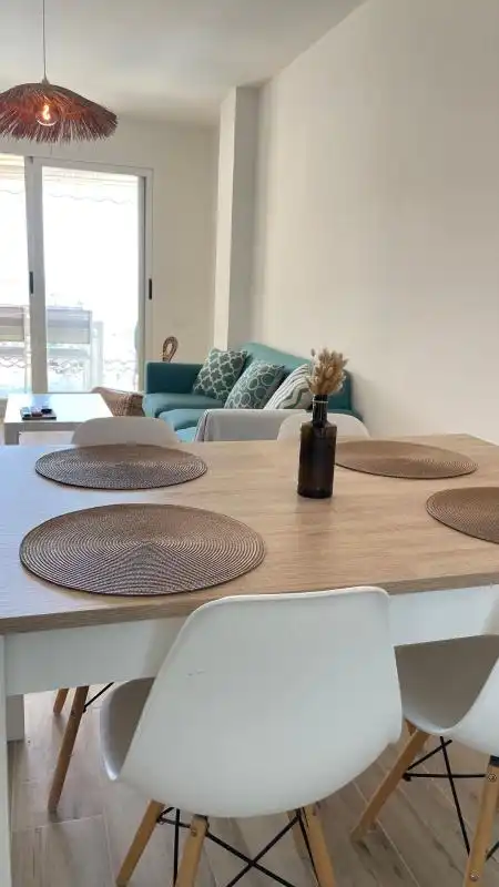Esszimmer von Wohnung zur Miete in Canet d'En Berenguer mit Klimaanlage, Heizung und Privatgarten