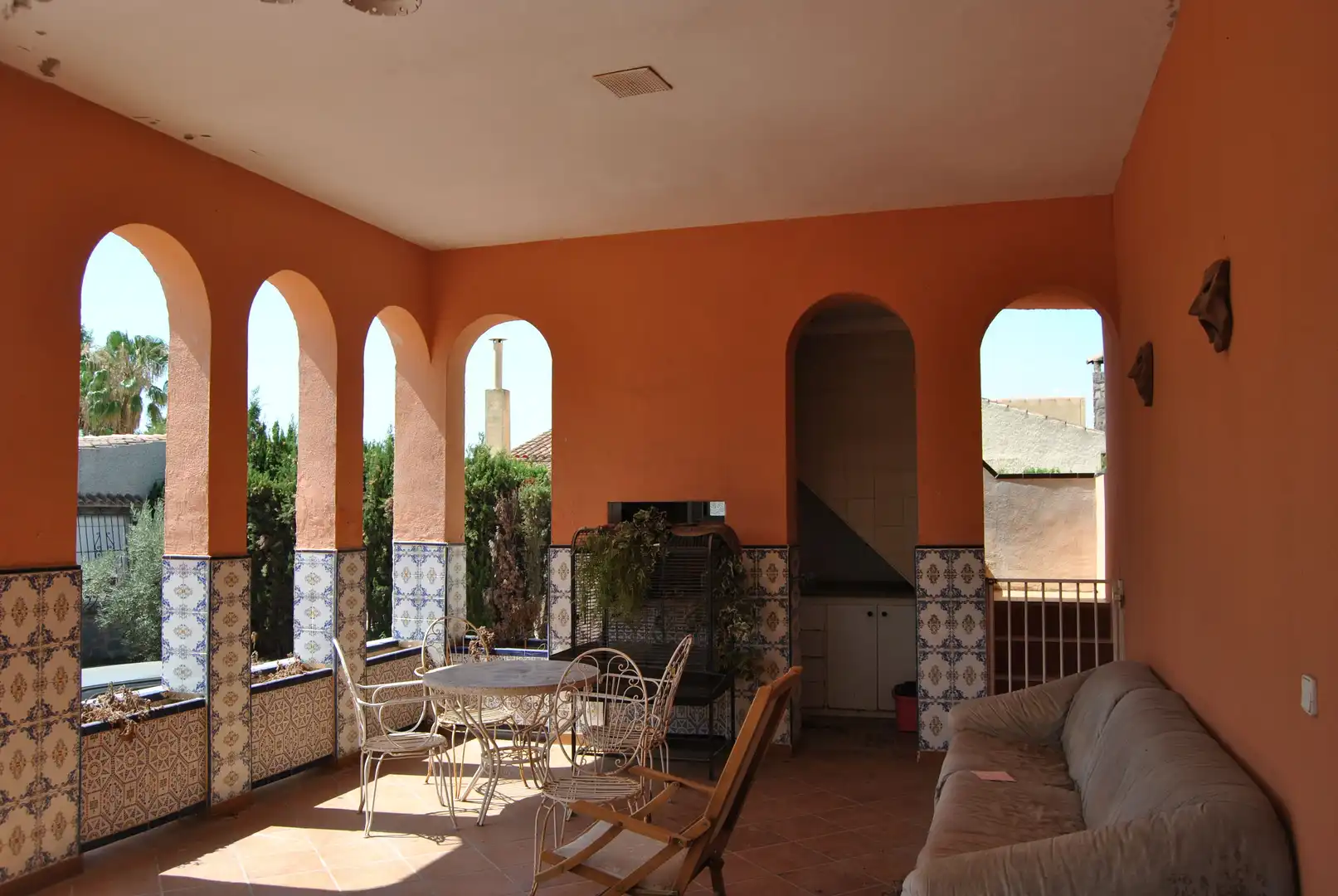 Terraza de Casa o chalet en venta en San Vicente del Raspeig / Sant Vicent del Raspeig con Aire acondicionado, Jardín privado y Piscina