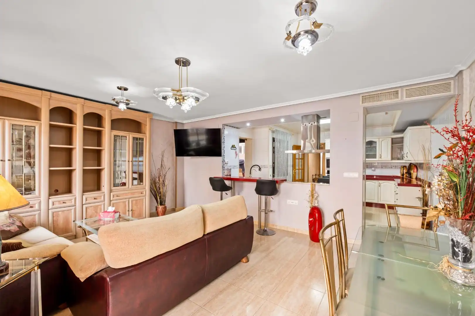 Sala de estar de Piso en venta en Sant Joan d'Alacant con Aire acondicionado y Terraza