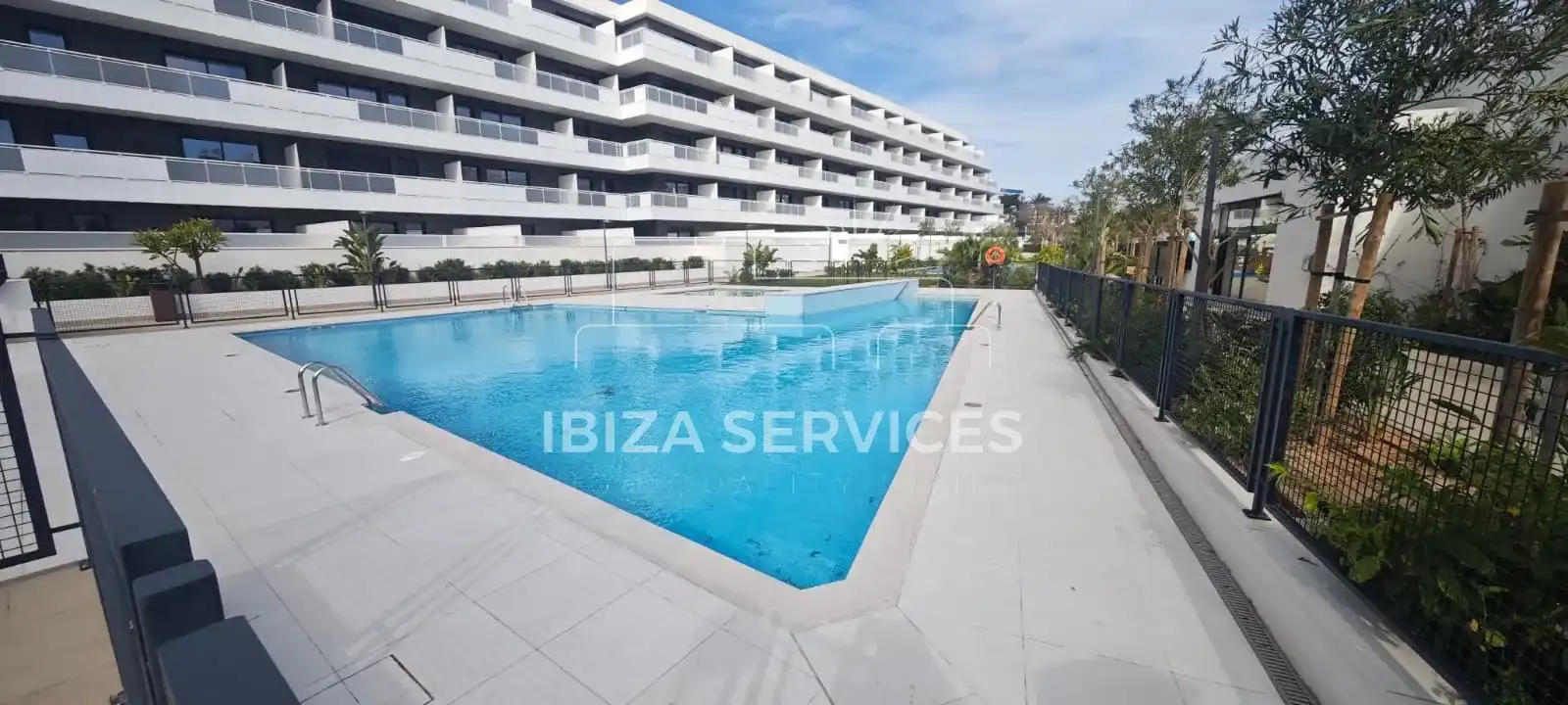 Swimming pool of Flat for rent in Eivissa  with Air Conditioner, Private garden and Swimming Pool
