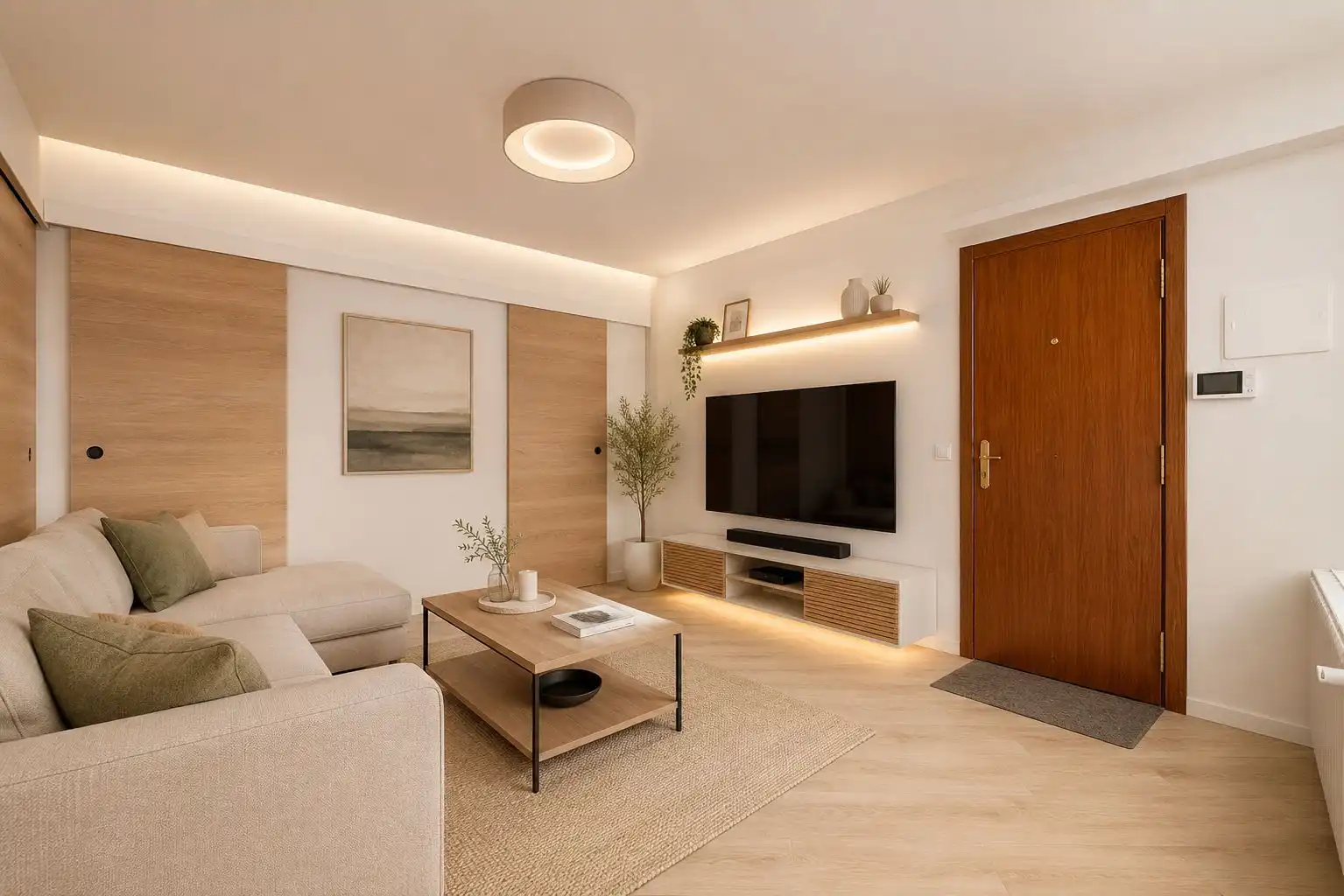 Living room of Flat for sale in Las Rozas de Madrid  with Air Conditioner, Heating and Terrace