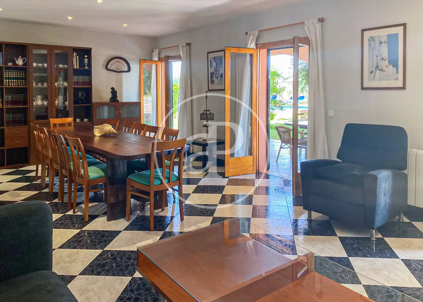 Dining room of Houses for rent in Llucmajor  with Air Conditioner, Heating and Private garden
