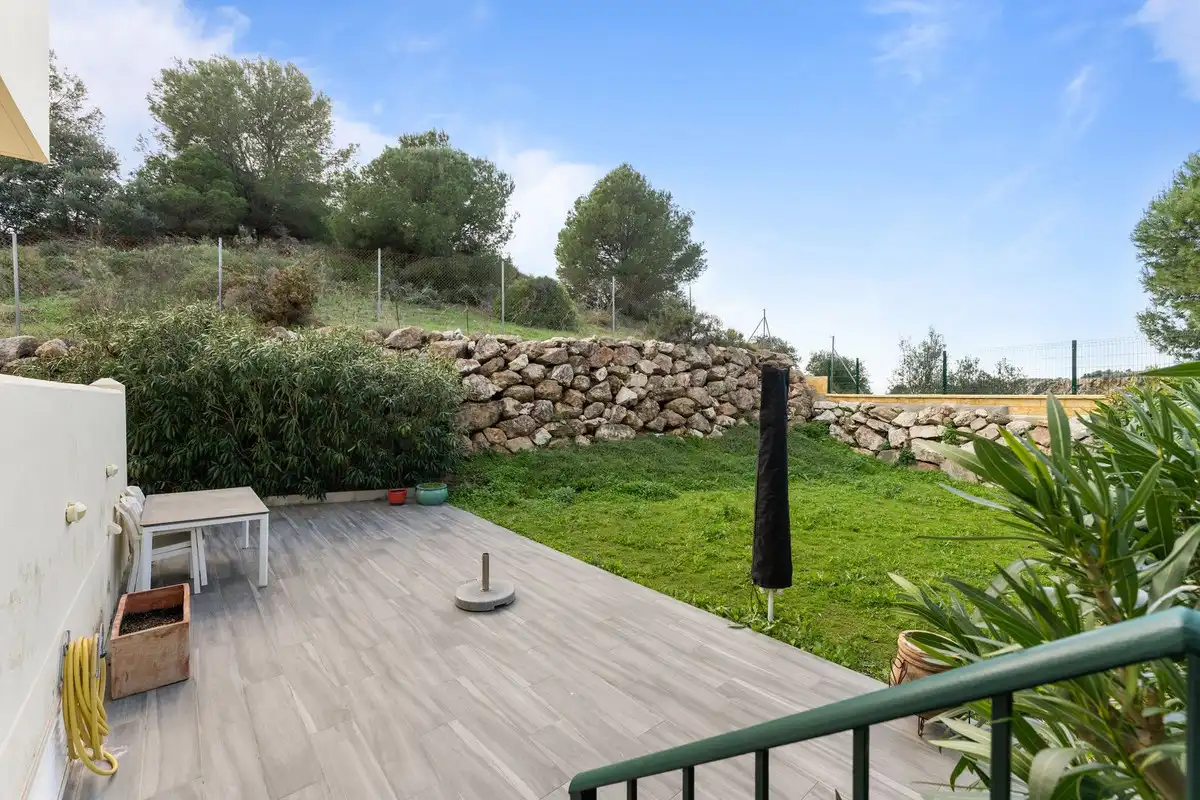 Terraza de Apartamento en venta en Mijas con Aire acondicionado, Jardín privado y Terraza