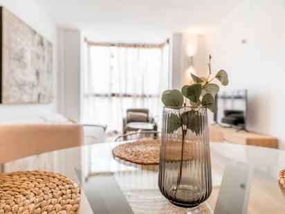 Living room of Flat to rent in  Madrid Capital  with Air Conditioner, Heating and Parquet flooring