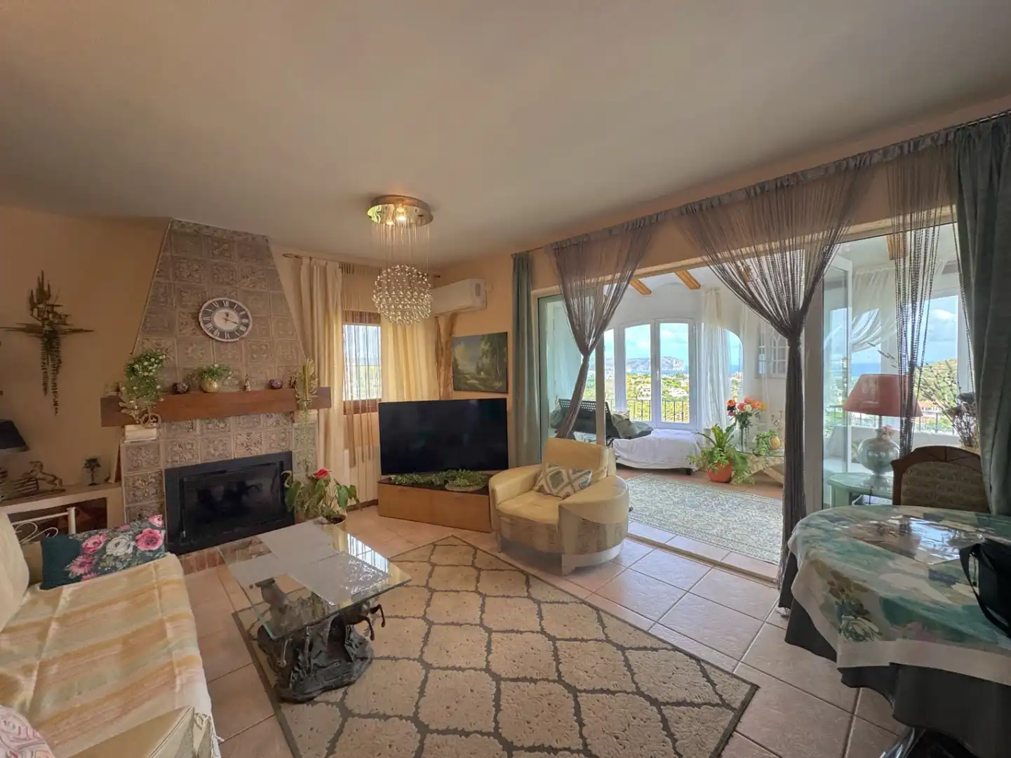 Sala de estar de Casa o chalet en venta en Jávea / Xàbia con Aire acondicionado, Calefacción y Piscina
