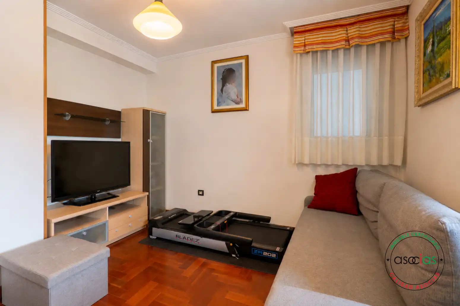 Sala de estar de Piso en venta en Gijón  con Calefacción, Parquet y Terraza