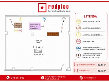 Local comercial en alquiler en Los Molinos