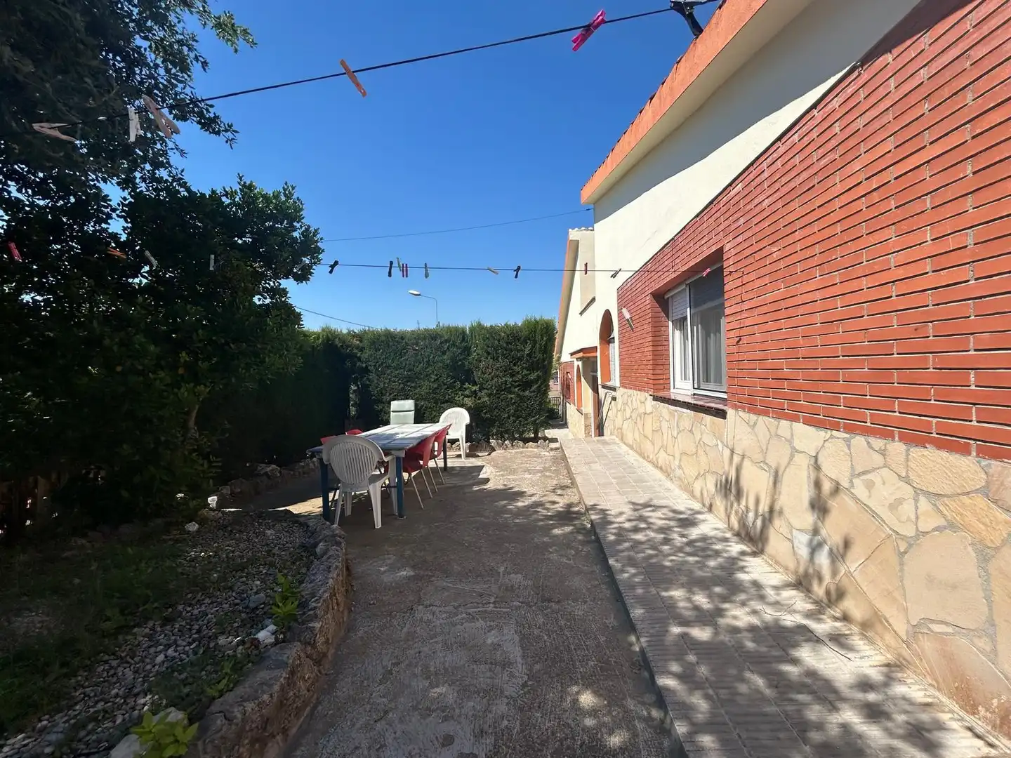 Garden of Houses for sale in La Pobla de Claramunt  with Private garden and Storage room