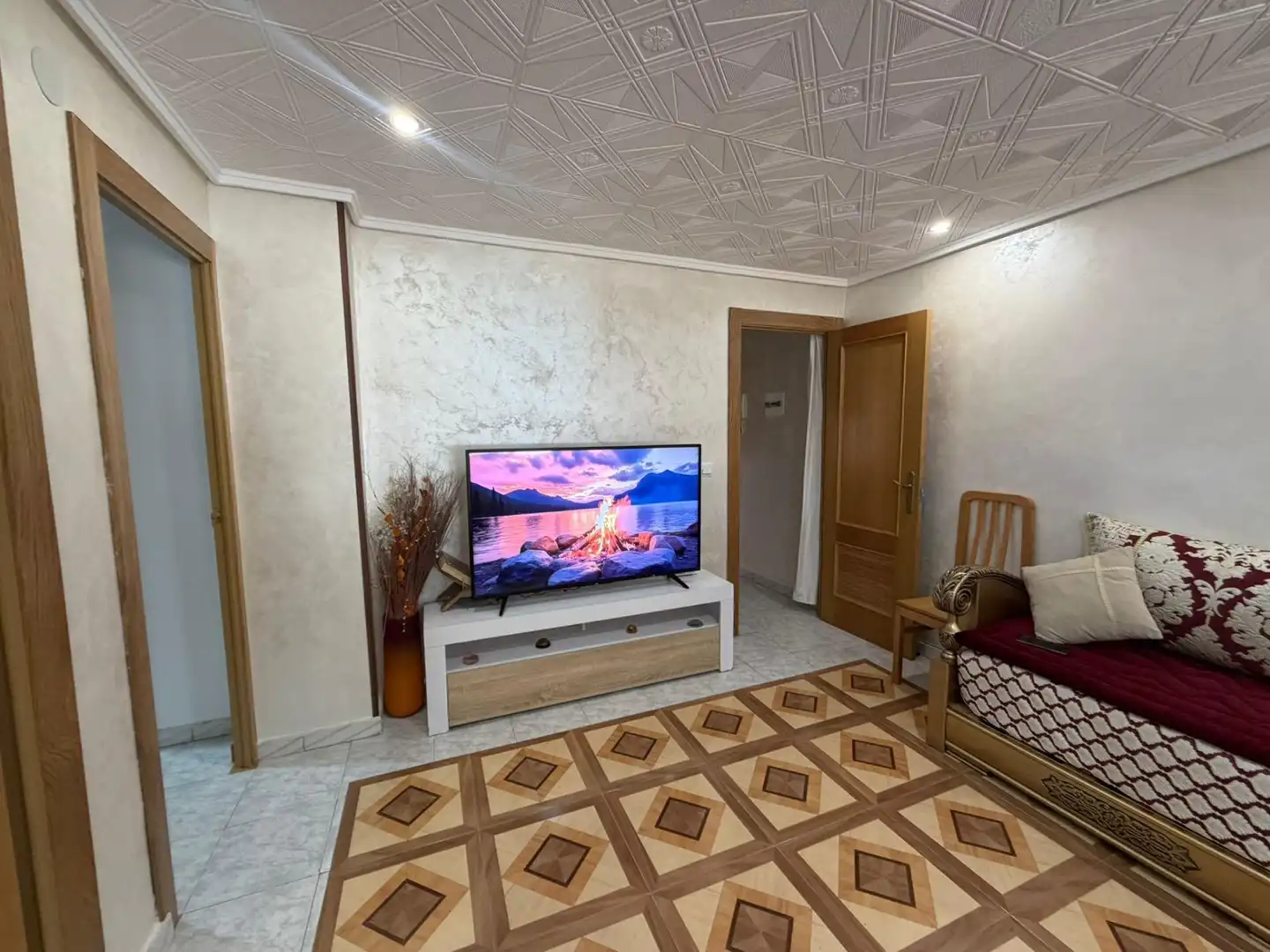 Sala de estar de Apartamento en venta en Almoradí con Terraza, Amueblado y Balcón