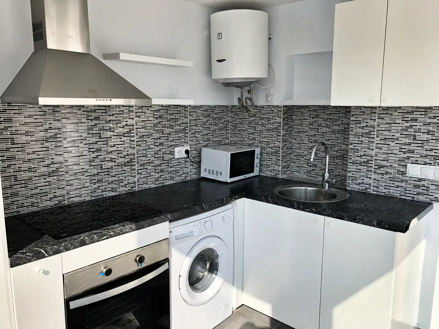Cocina de Ático en venta en Santa Coloma de Gramenet con Aire acondicionado, Parquet y Terraza
