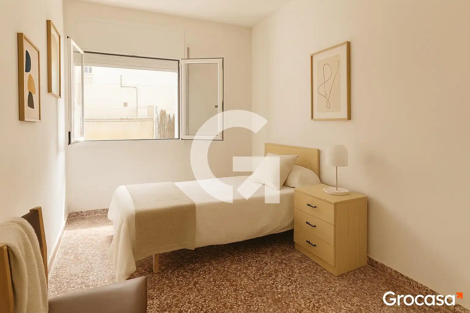 Schlafzimmer von Erdgeschoss zum Verkauf in Cunit mit Privatgarten und Terrasse