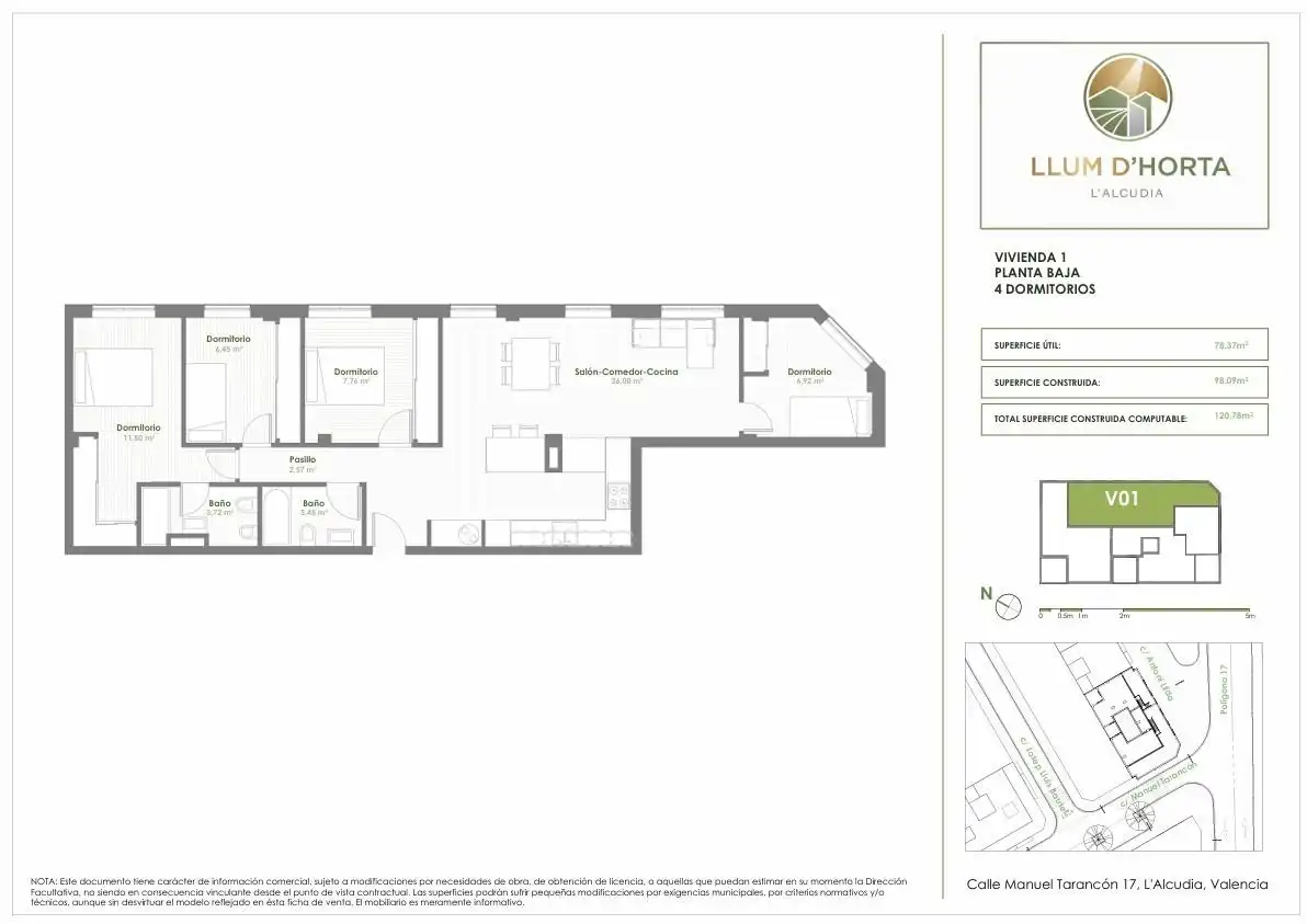 Piso en venta en L'Alcúdia con Aire acondicionado y Balcón
