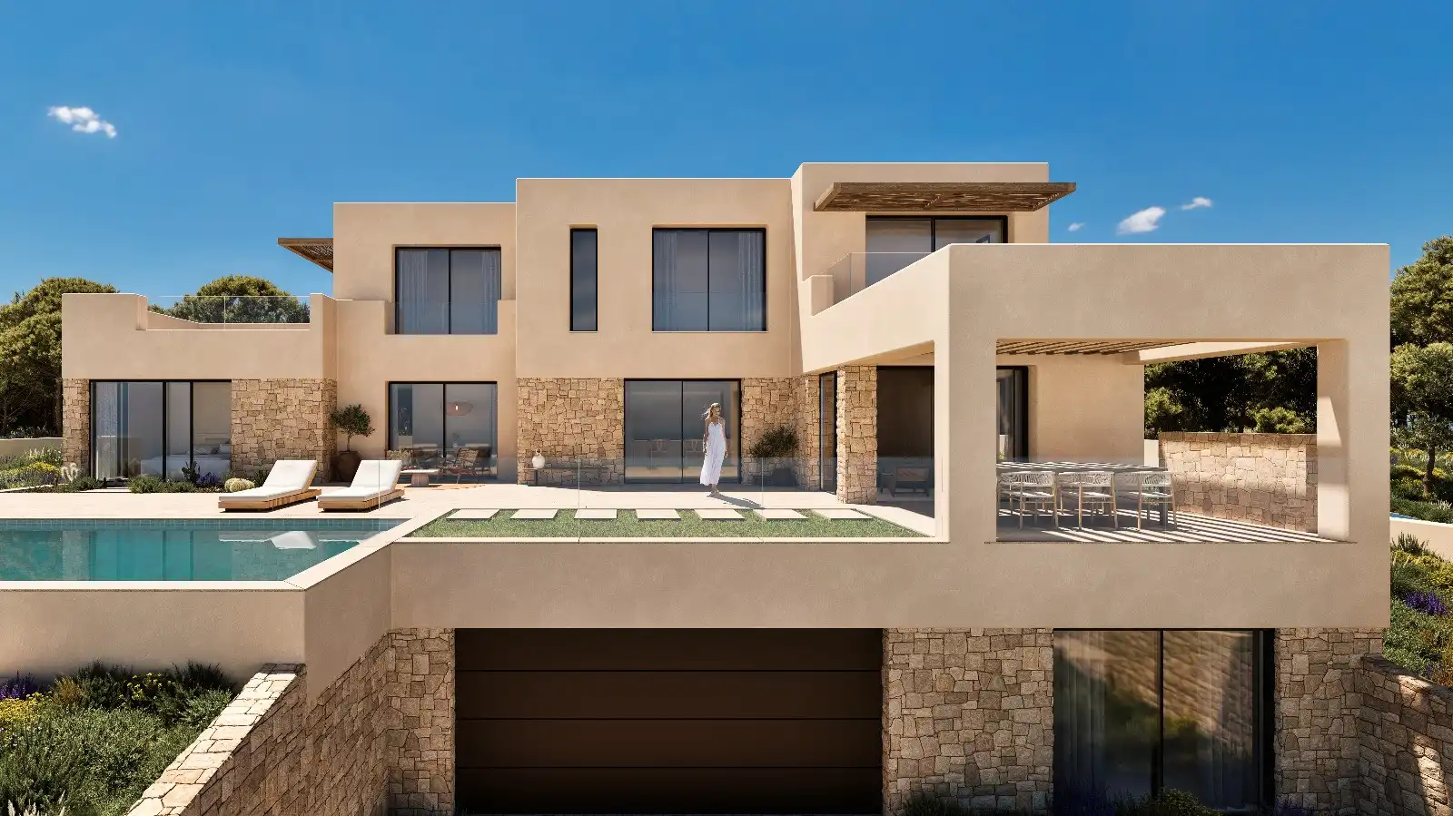 Vista exterior de Casa o chalet en venta en Jávea / Xàbia con Aire acondicionado, Jardín privado y Terraza