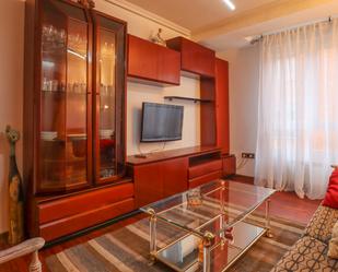 Sala d'estar de Pis de lloguer en Oviedo  amb Calefacció, Parquet i Moblat