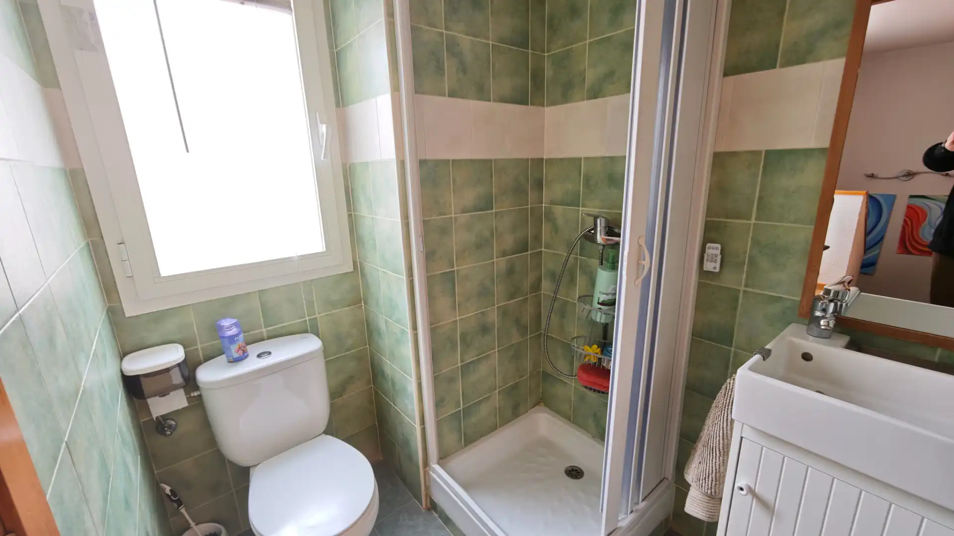 Badezimmer von Maisonette zum Verkauf in Leganés mit Klimaanlage, Heizung und Parkett