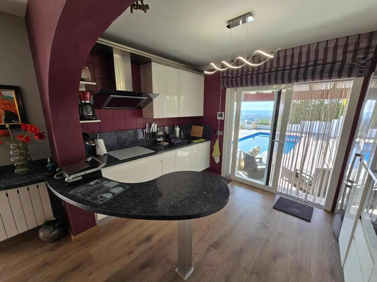 Cocina de Casa o chalet en venta en Calpe / Calp con Aire acondicionado, Calefacción y Jardín privado