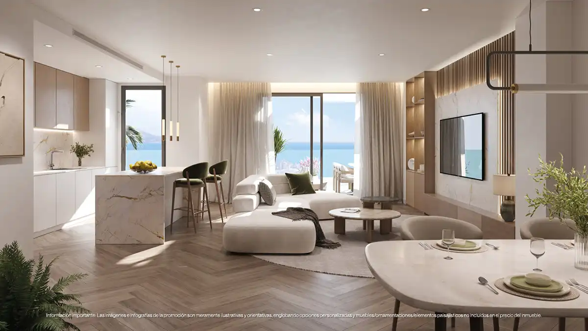 Sala de estar de Planta baja en venta en Torremolinos con Aire acondicionado, Jardín privado y Terraza