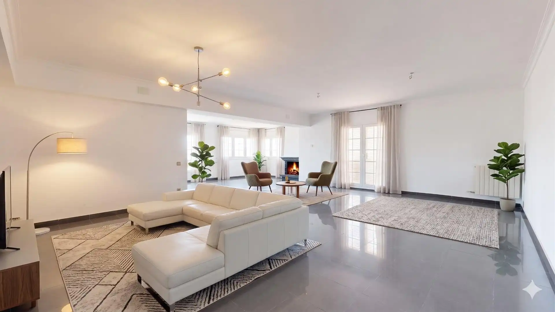 Sala d'estar de Casa o xalet en venda en Sant Boi de Llobregat amb Aire condicionat, Calefacció i Jardí privat